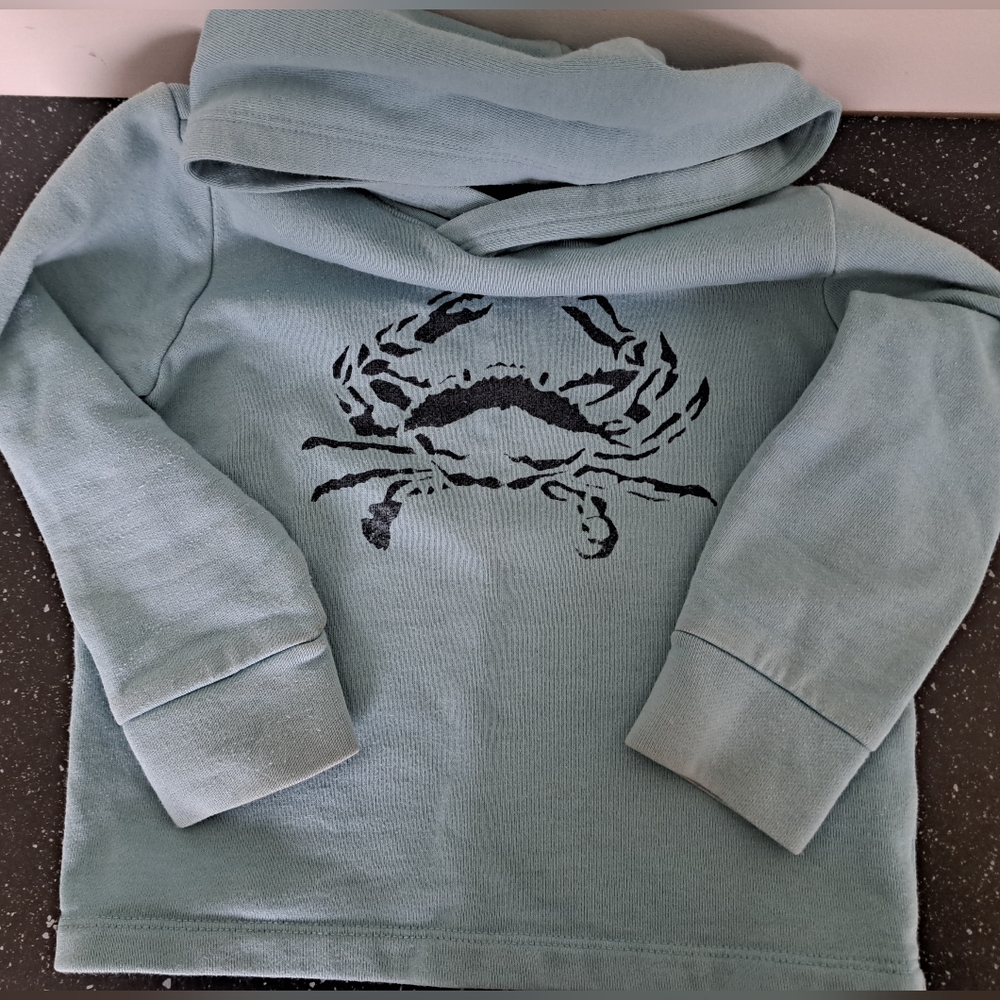 Boys crewcuts crab hoodie-size 3